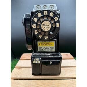 Still Coin Bank Ceramic Pay Phone Telephone 1366 - Collectible